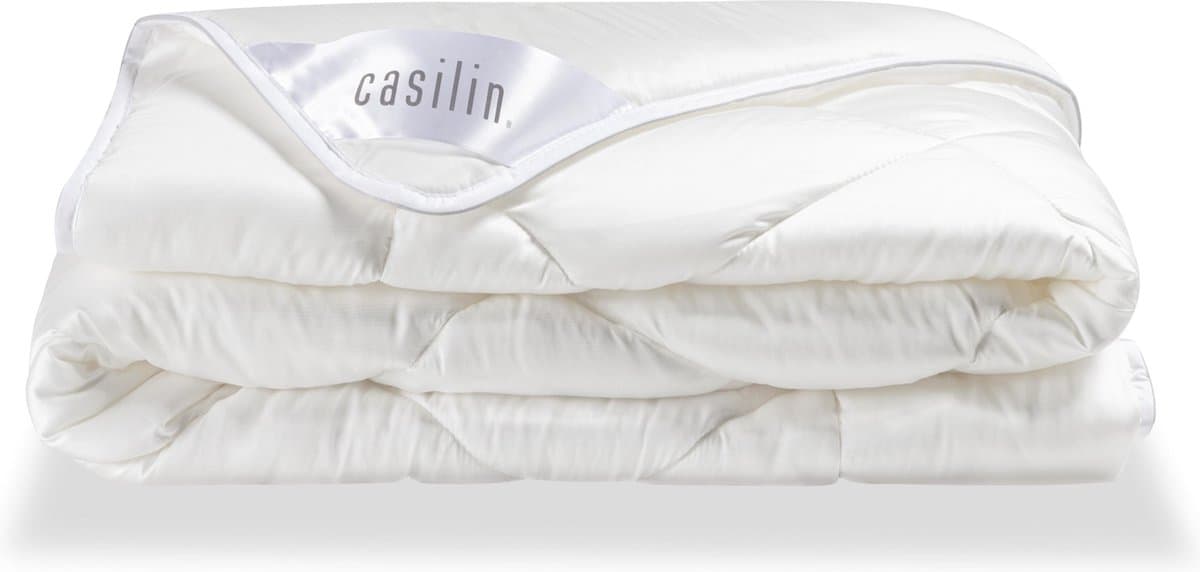 Casilin Dekbed 1 persoons 140 x 200cm - Tencel Satijn - Hotelkwaliteit - Wit