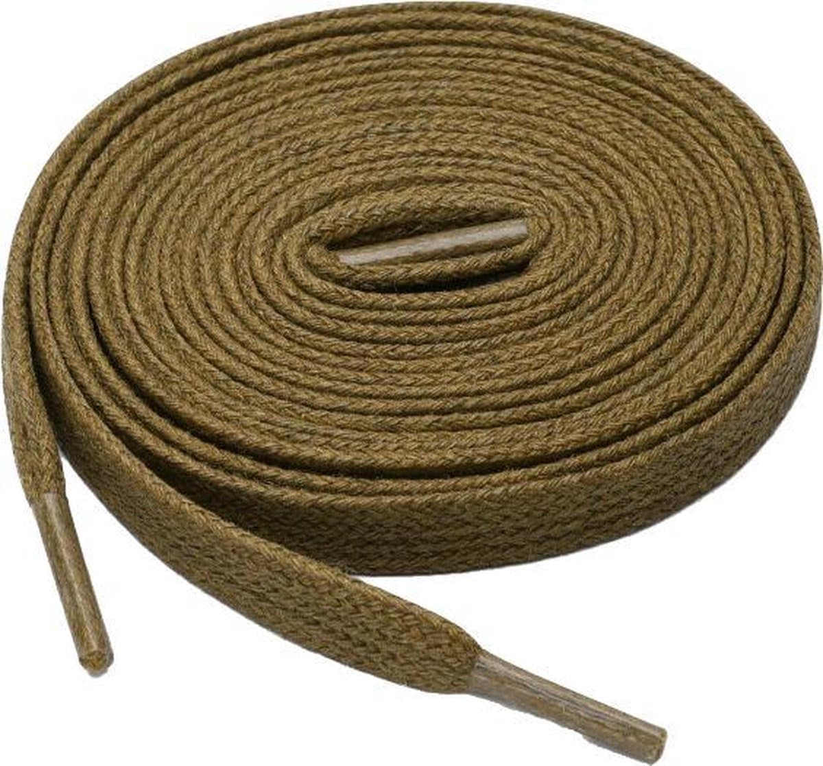 Schoenveters - Veters - Sneakerveters - Fat Laces - Plat - Bruin - Veterlengte 130 cm – Breedte 10 mm