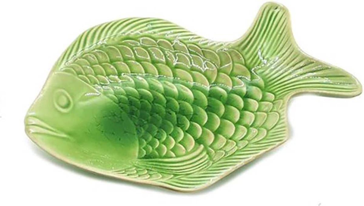 Vis Schaal - Vis Bord - Visschaal - Presenteerschaal  Groen 27 cm