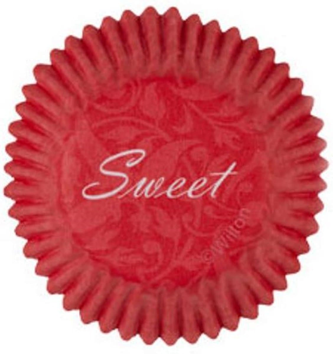 Wilton Mini Baking cups Pink Damask Valentine pk/100