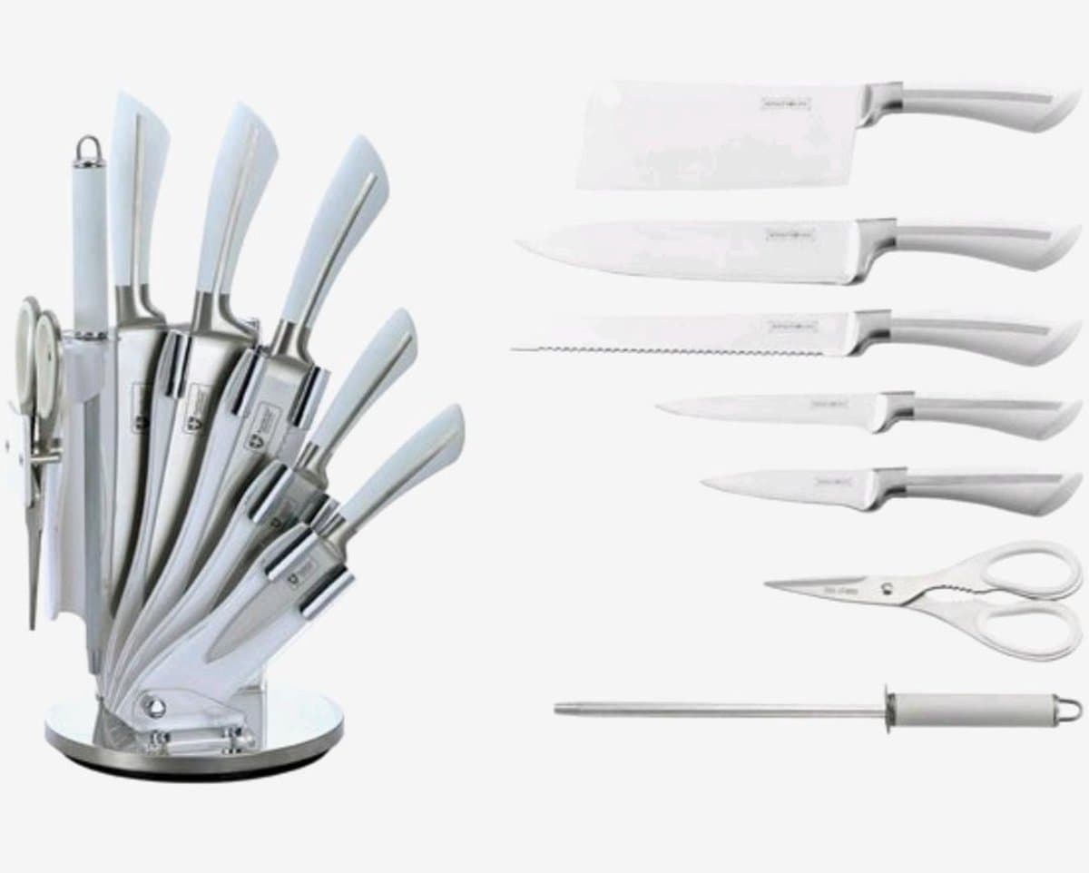 Deluxe messenset 8 delig RVS
