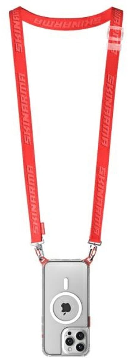 Skinarma Universele Lanyard Voor Scout Telefoons Rood Duurzaam En Stevig