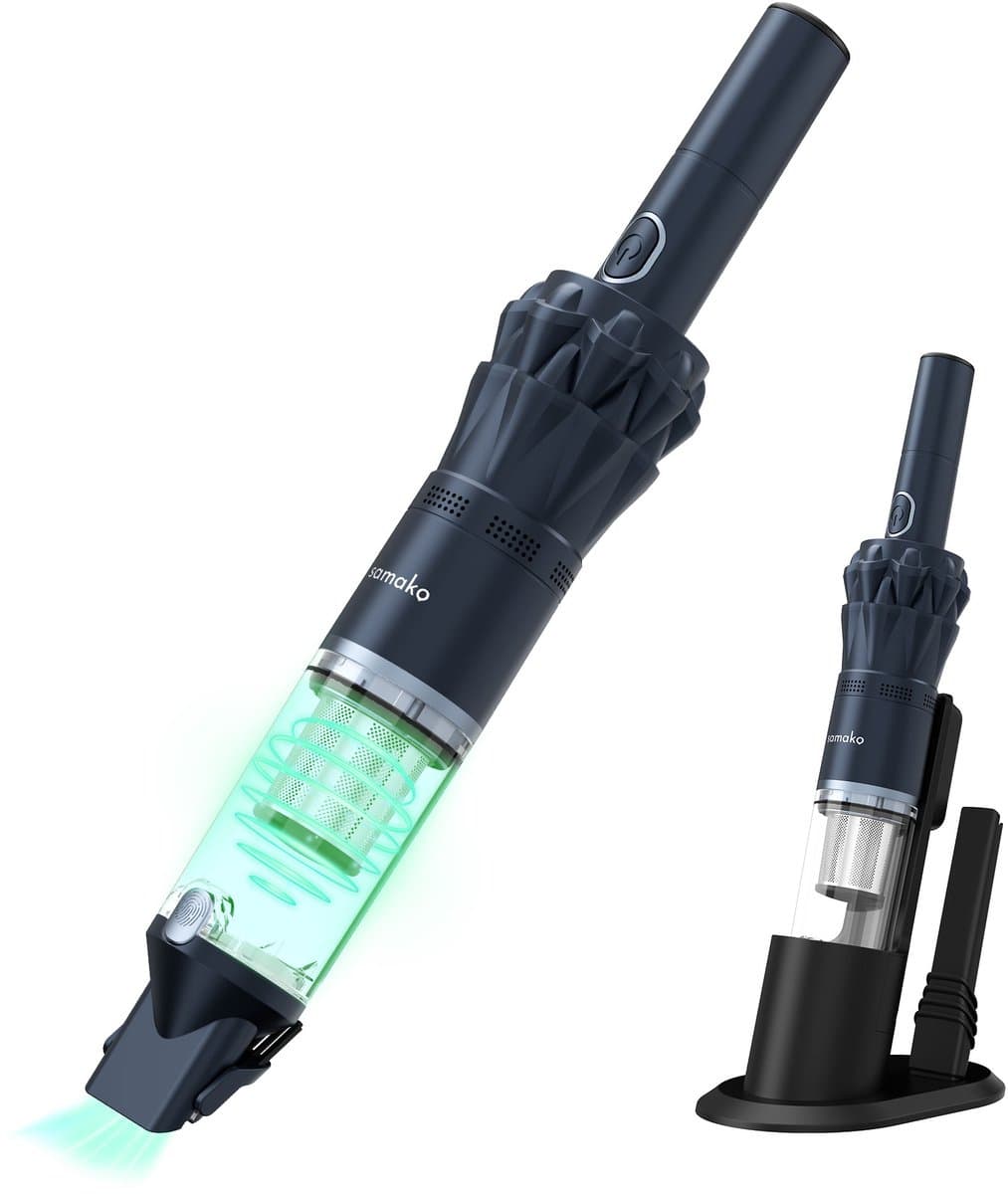 Kruimeldief NanoDetect 120W - Kruimelzuiger Snoerloos - Krachtige Handstofzuiger - Draadloos - Autostofzuiger - Samako