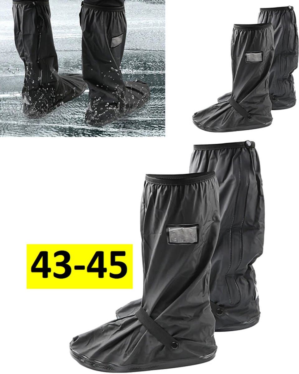Actie4you® - Overschoenen – Schoenhoes - Overtrek Schoen - Regenschoenen - Maat 43 t/m 45 - Zwart - Waterdicht - Antislip - Herbruikbare Schoenen Overtrekken