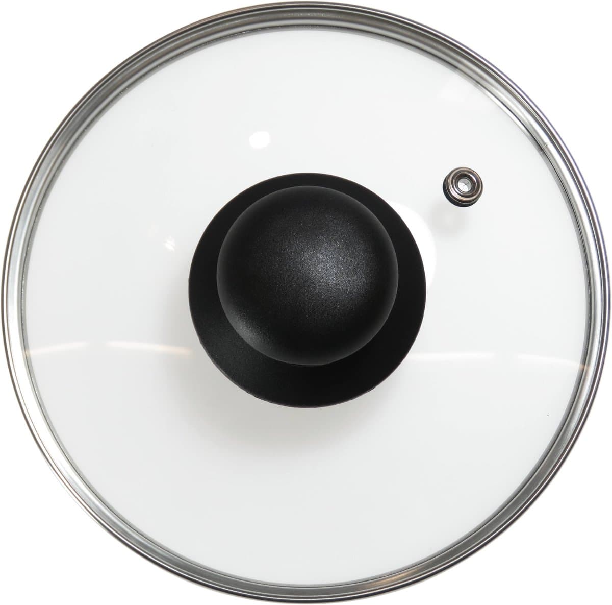 Dparts Ø 16 cm pannendeksel - universeel voor pannen en potten van 16cm - met knop en stoomventiel
