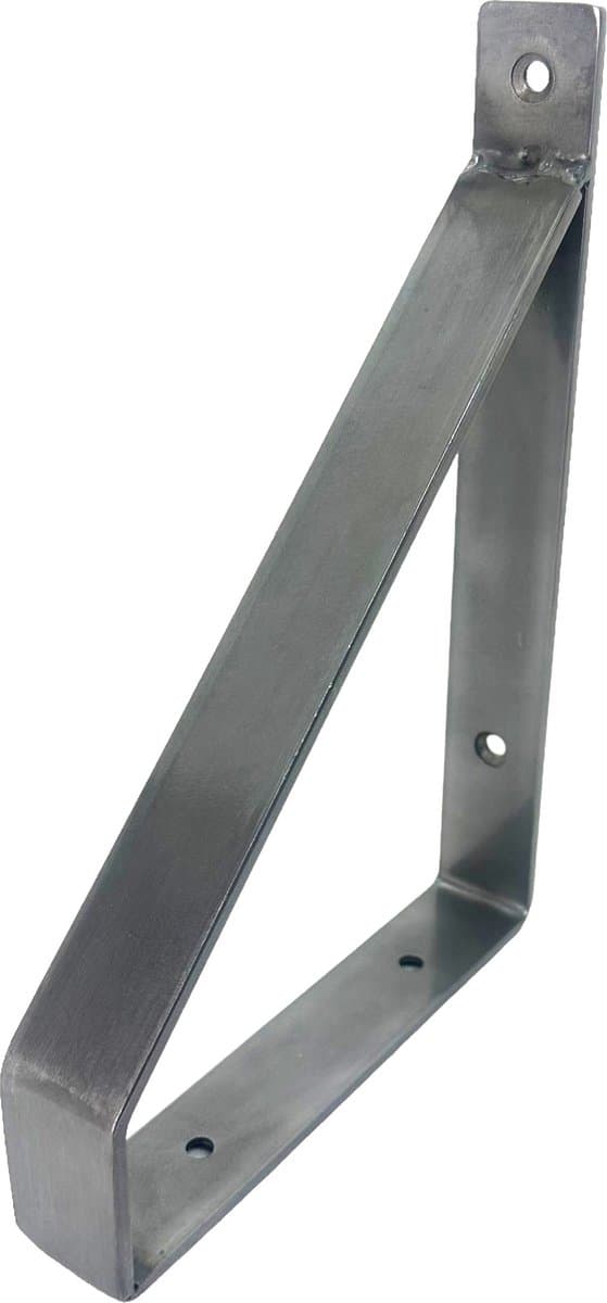Maison DAM 1x Klassieke wandsteun - Plankdrager – Voor een plank 15cm – Staal met blanke coating - incl. bevestigingsmateriaal + schroefbit