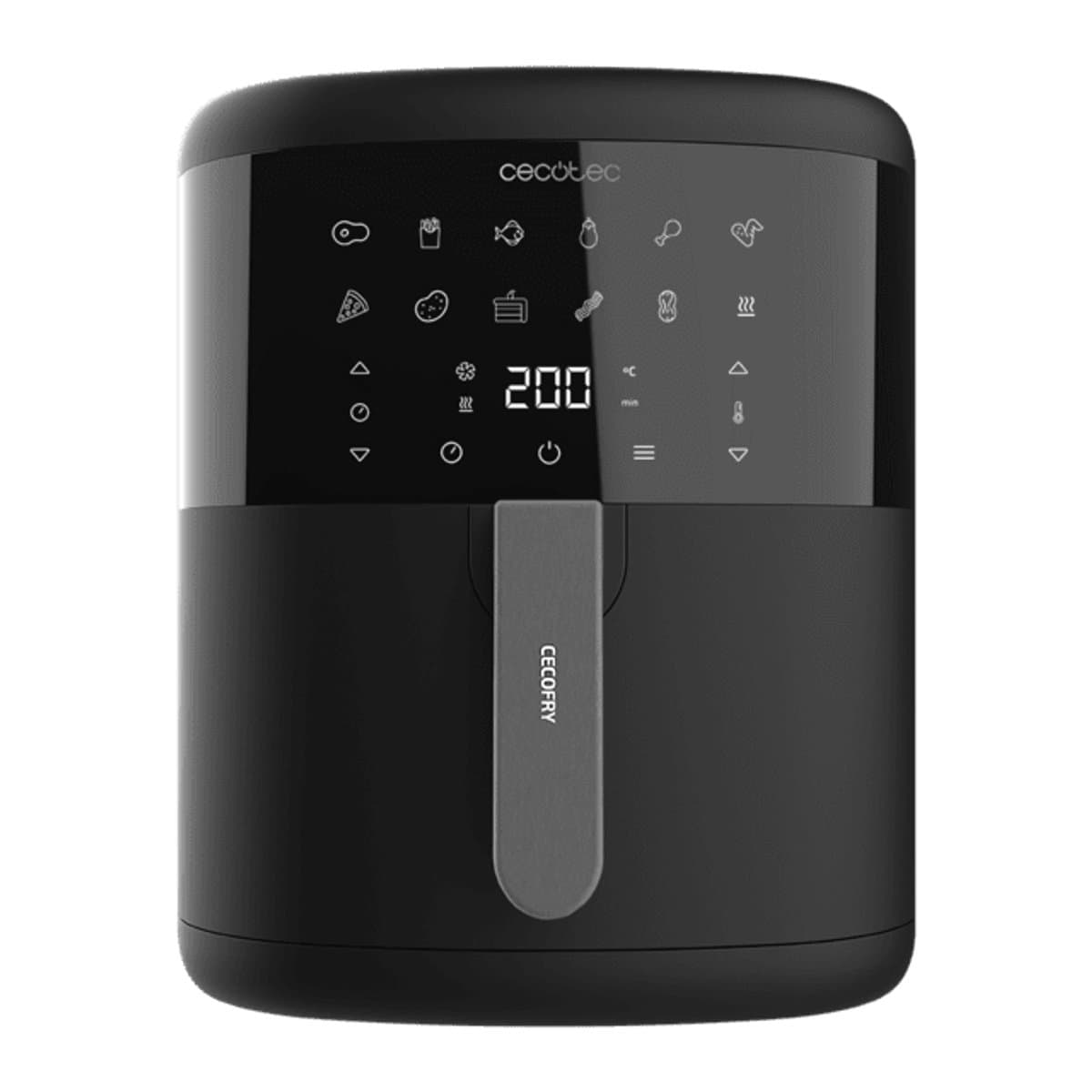 Cecotec Airfryer XL - 6 liter - 12 Kookprogramma's - Touch Screen - 1700 Watt - Modern en Compact Design - Heteluchtfriteuse - Cecofry Bombastik 6000