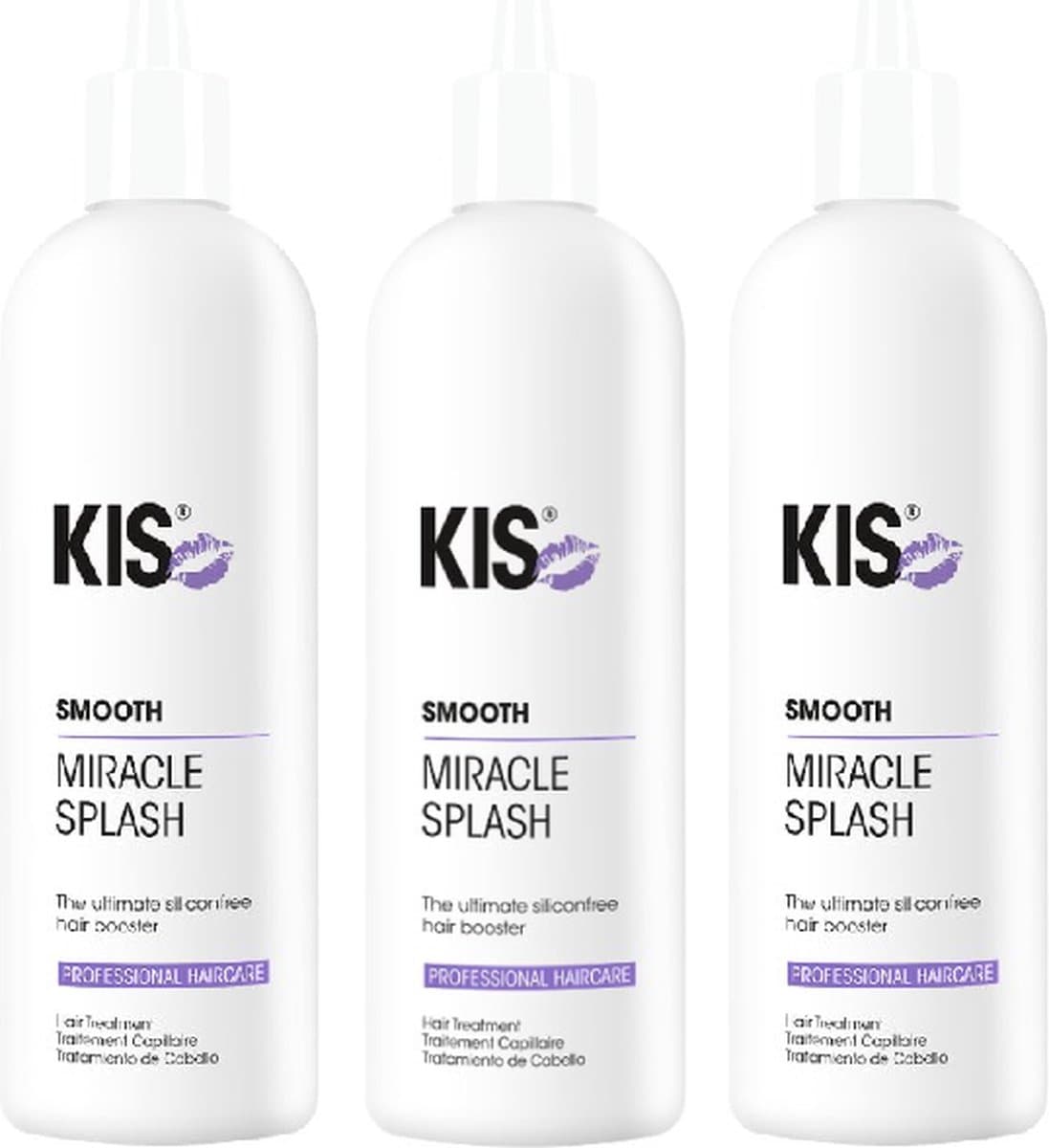 KIS Smooth - Miracle Splash - Haar Treatment - voordeelverpakking - 3 x 200 ml
