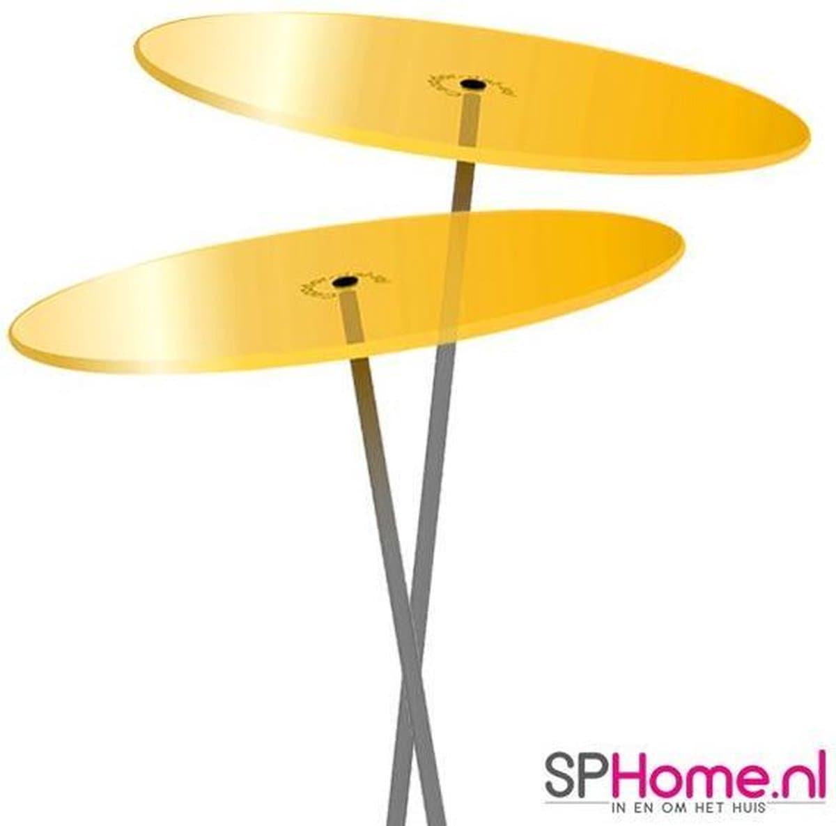 Cazador Del Sol Zonnevangers - tuin decoratie voor buiten - Ø150mm x 120cm Geel Set2