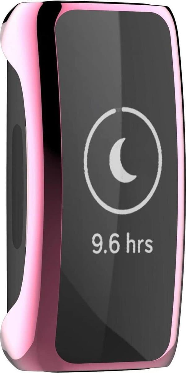 YPCd® FitBit Inspire 2 Siliconen Case - Roze - 360 bescherming