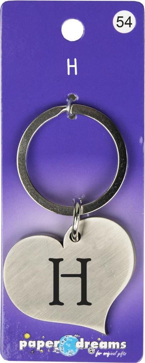 Hart sleutelhanger - H
