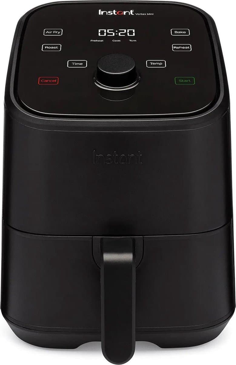 Instant Pot Vortex Mini 4-in-1 Airfryer 2L (Zwart)-1300 W- Airfryen, braden, bakken, opwarmen