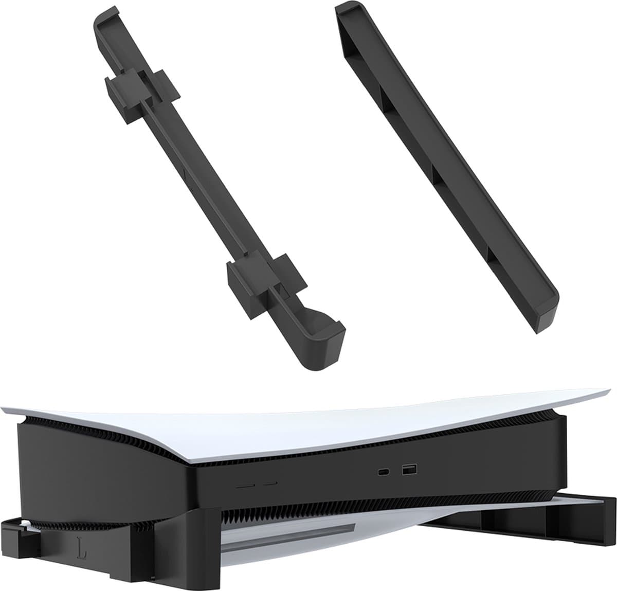 YONO Standaard Horizontaal geschikt voor PS5 - Houder Playstation 5 Stand Accessoires Beugel - Zwart