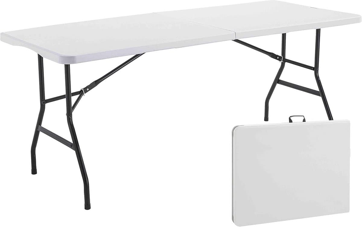 Inklapbare Picknicktafel 180 x 75 cm - 8-zits Staal