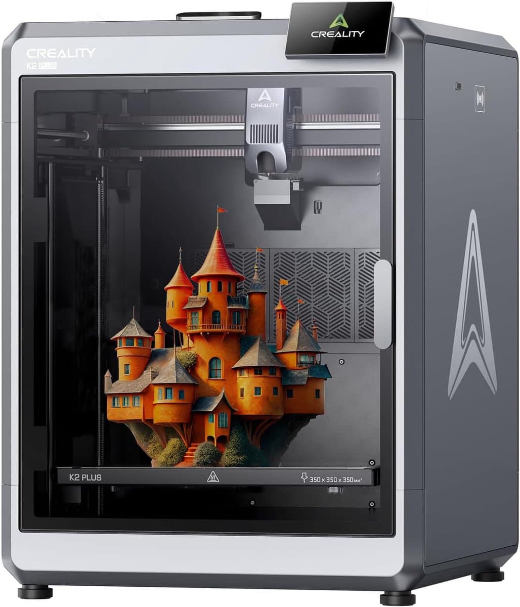 Creality K2 Plus 3D-printer - Ondersteunt Meerkleurendruk met CFS - Tot 600 mm/s Snelle Print - Dual AI Cameras - Full Auto Leveling - FDM 3D-printer - Groot Bouwvolume 350 x 350 x 350 mm