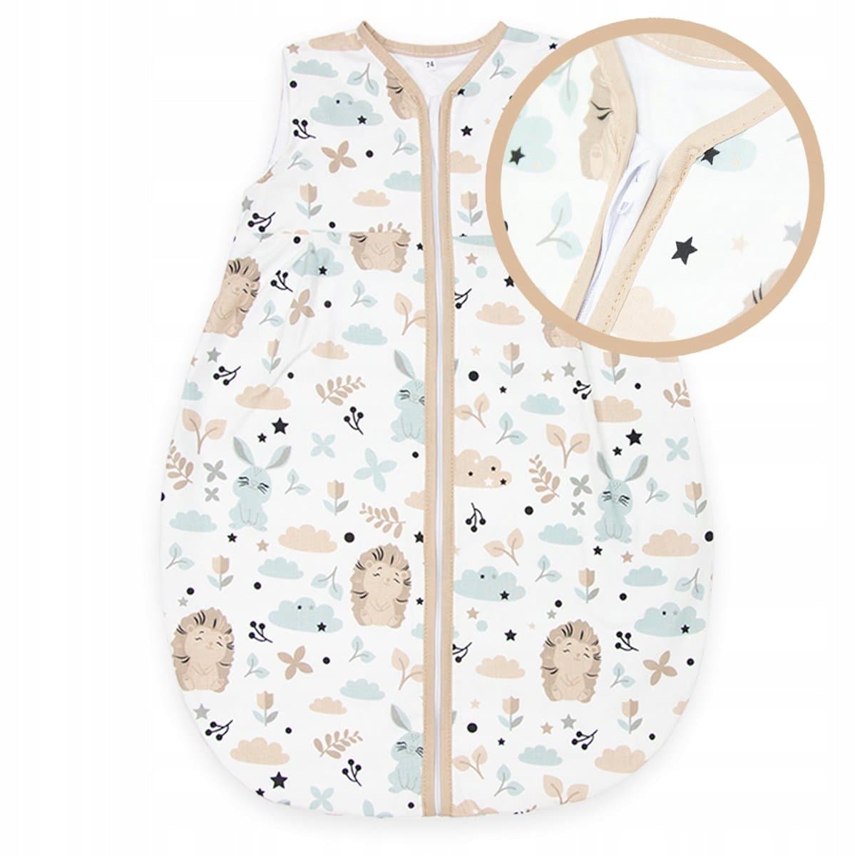 Zomerslaapzak Baby 80-86 cm 0,5 TOG 100% Katoen