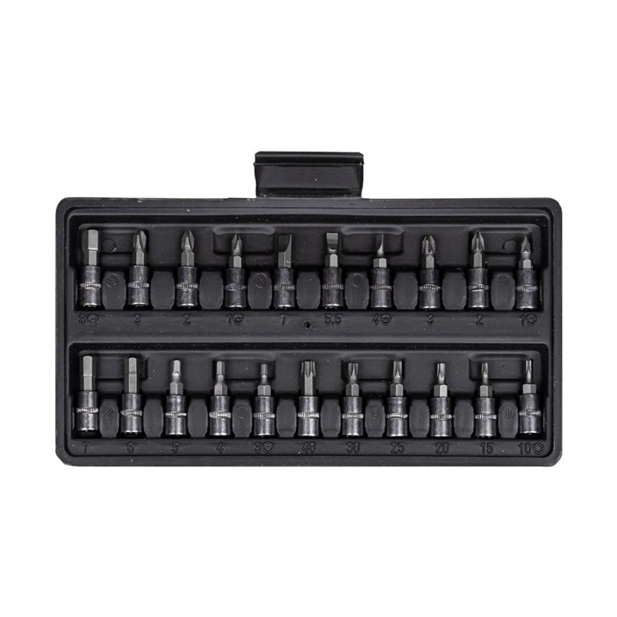 gereedschapsset - 46 elementen 1/4" klein doppenset