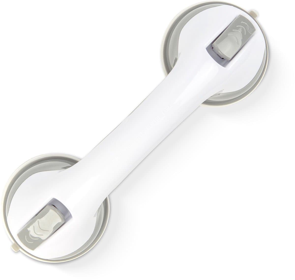 Bewello - Badkamer Handgreep met Zuignappen – 30 cm – Zonder Boren – Antislip Bad & Douche Steun – Wit 1 Stuks [BW3036]