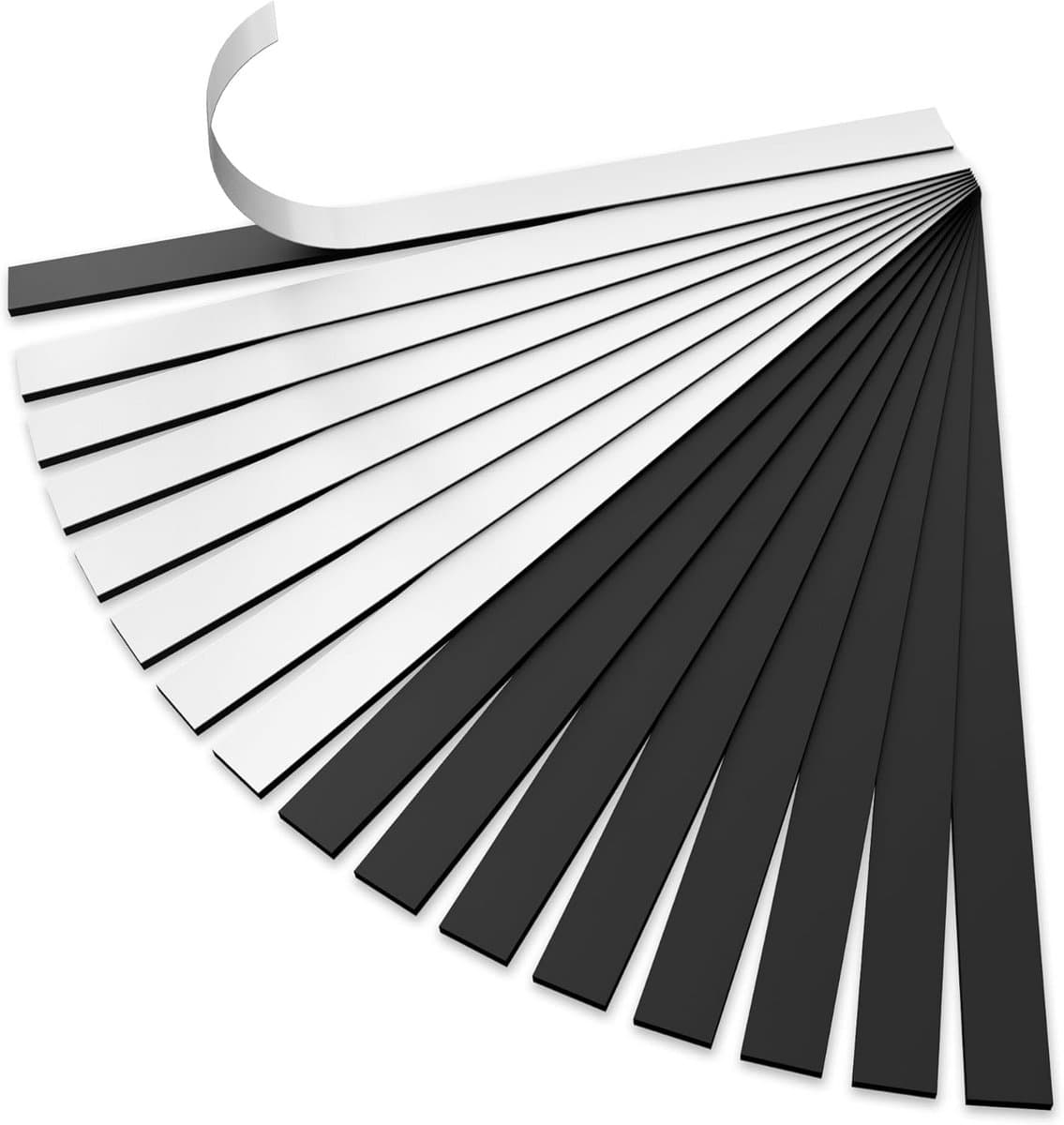 Zelfklevende magneetstrips 16 stuks - Flexibele knutselmagneten voor koelkast en opbergoplossingen