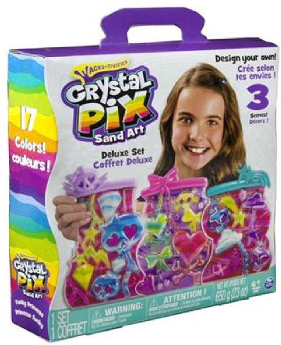 Spin Master Hobbyset Crystal Pix Sand Art Deluxe Set Assorti