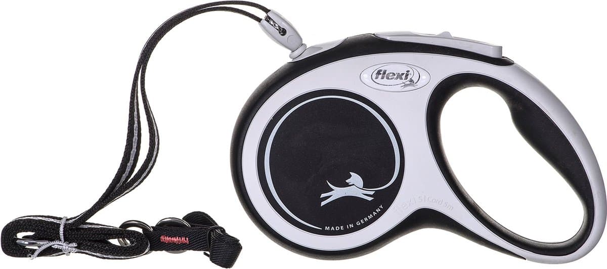 Flexi New Comfort Koord S 5M 12KG - Zwart
