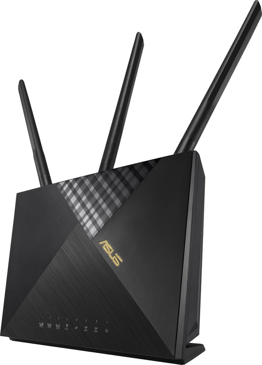 ASUS 4G-AX56 draadloze router gigabit ethernet dual-band (2,4 GHz / 5 GHz) zwart