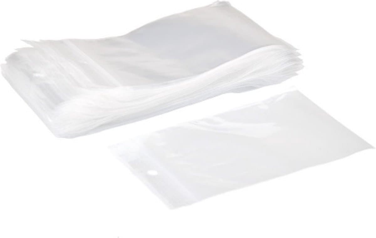 Vaessen Creative Gripzakjes - plastic - 16x25cm - 100st
