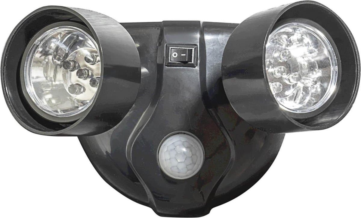 St. Helens Home & Garden Dubbele Led Buitenlamp met bewegingssensor - Werkt op batterijen