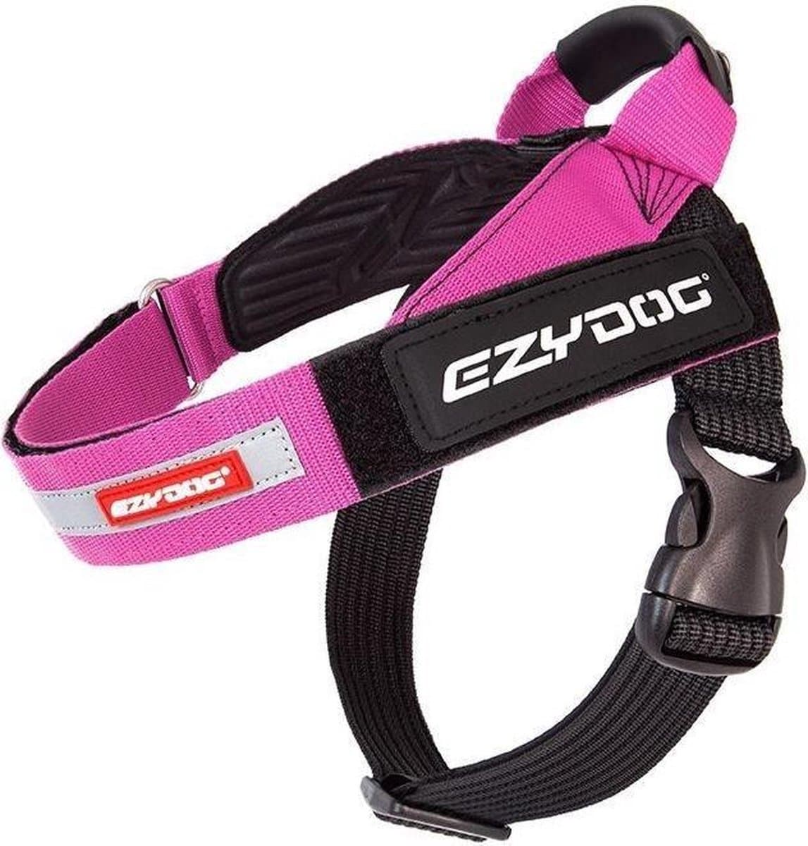 EzyDog Express Reflecterend Hondentuig - Honden Harnas - XL - Roze
