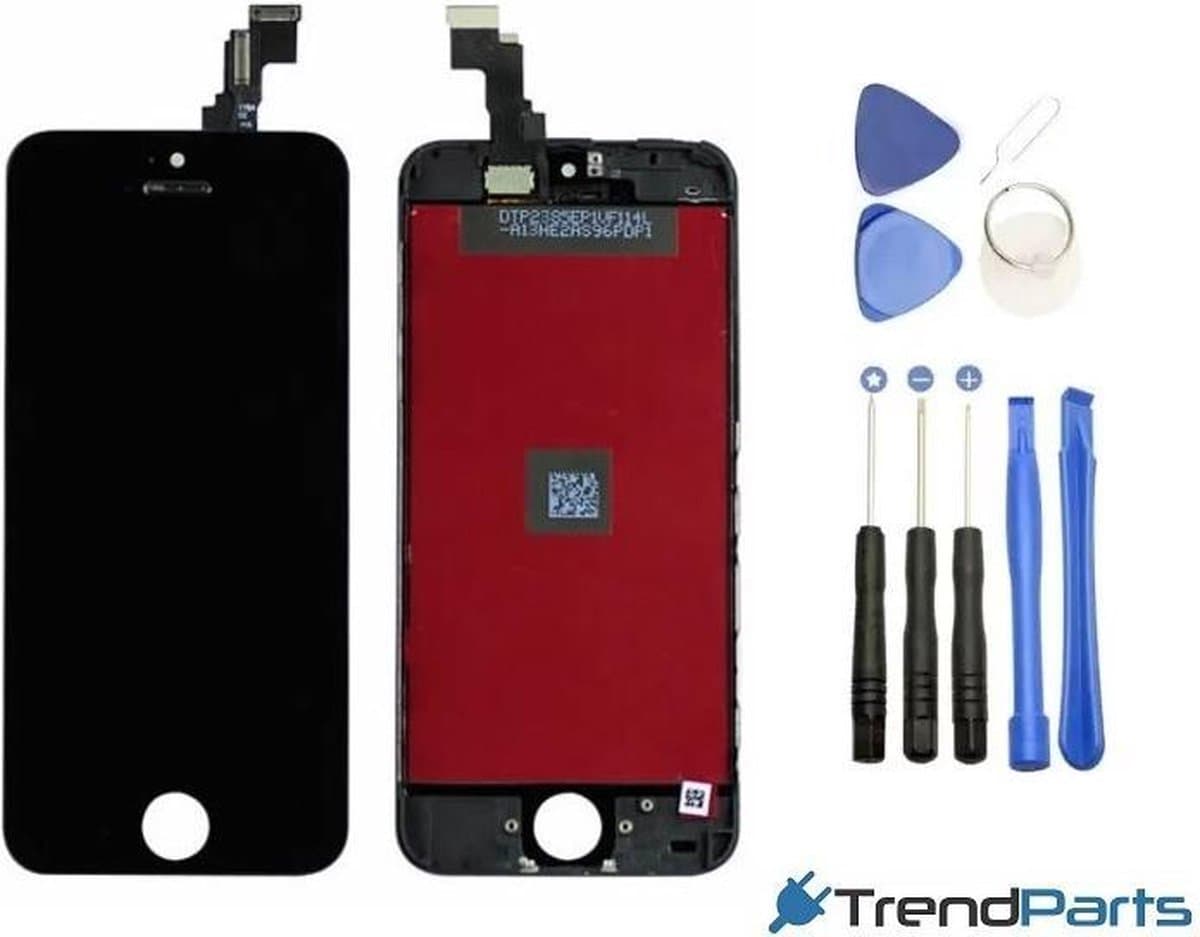 Compleet LCD scherm met touchscreen voor Apple iPhone 5C Zwart + toolkit (white)