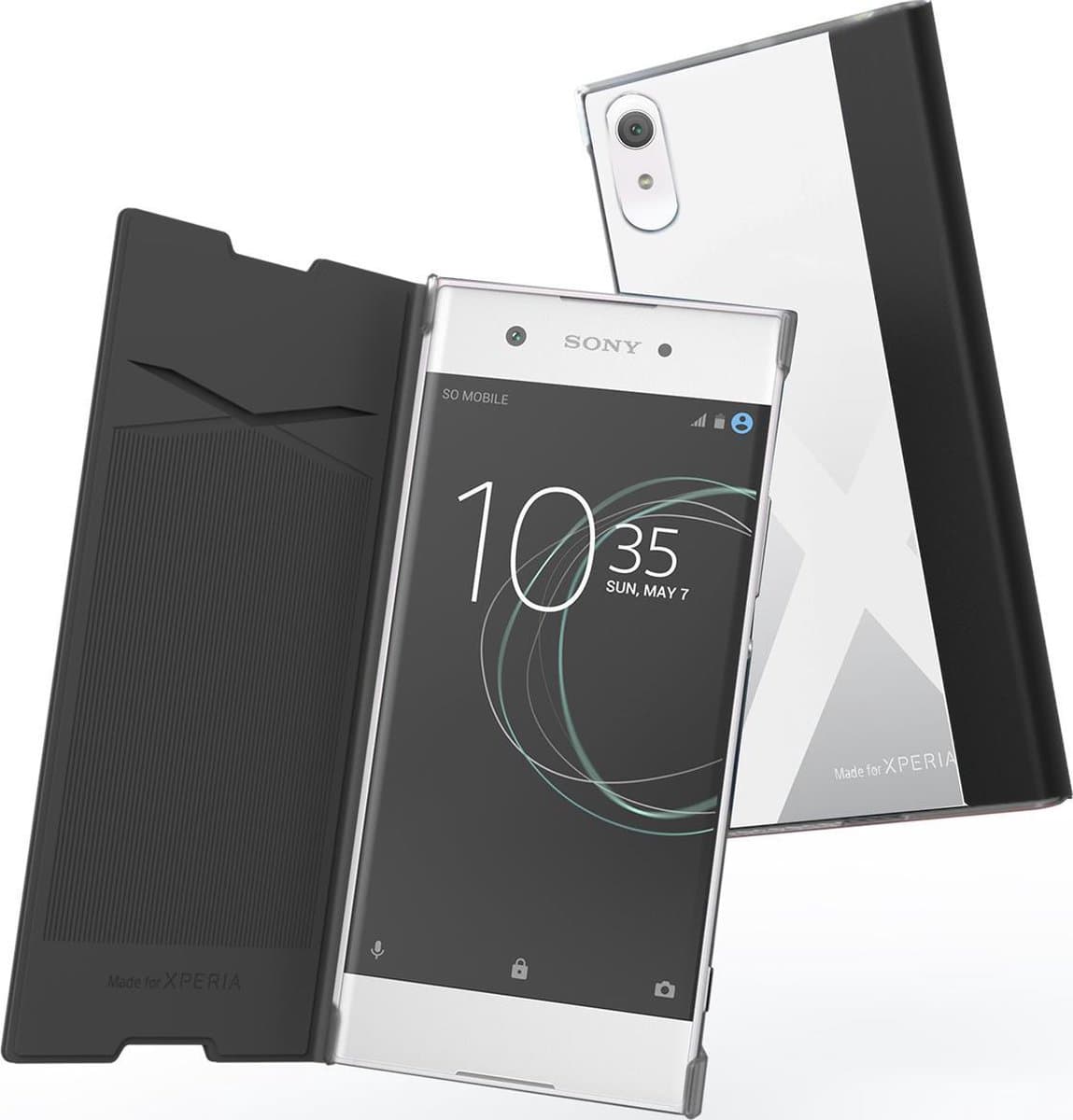 Muvit Folio case - zwart - voor Sony Xperia XA1