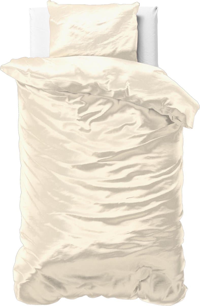 Sleeptime Beauty Skin Care Dekbedovertrek - Eenpersoons - 140x200/220 + 1 kussensloop 60x70 - Creme