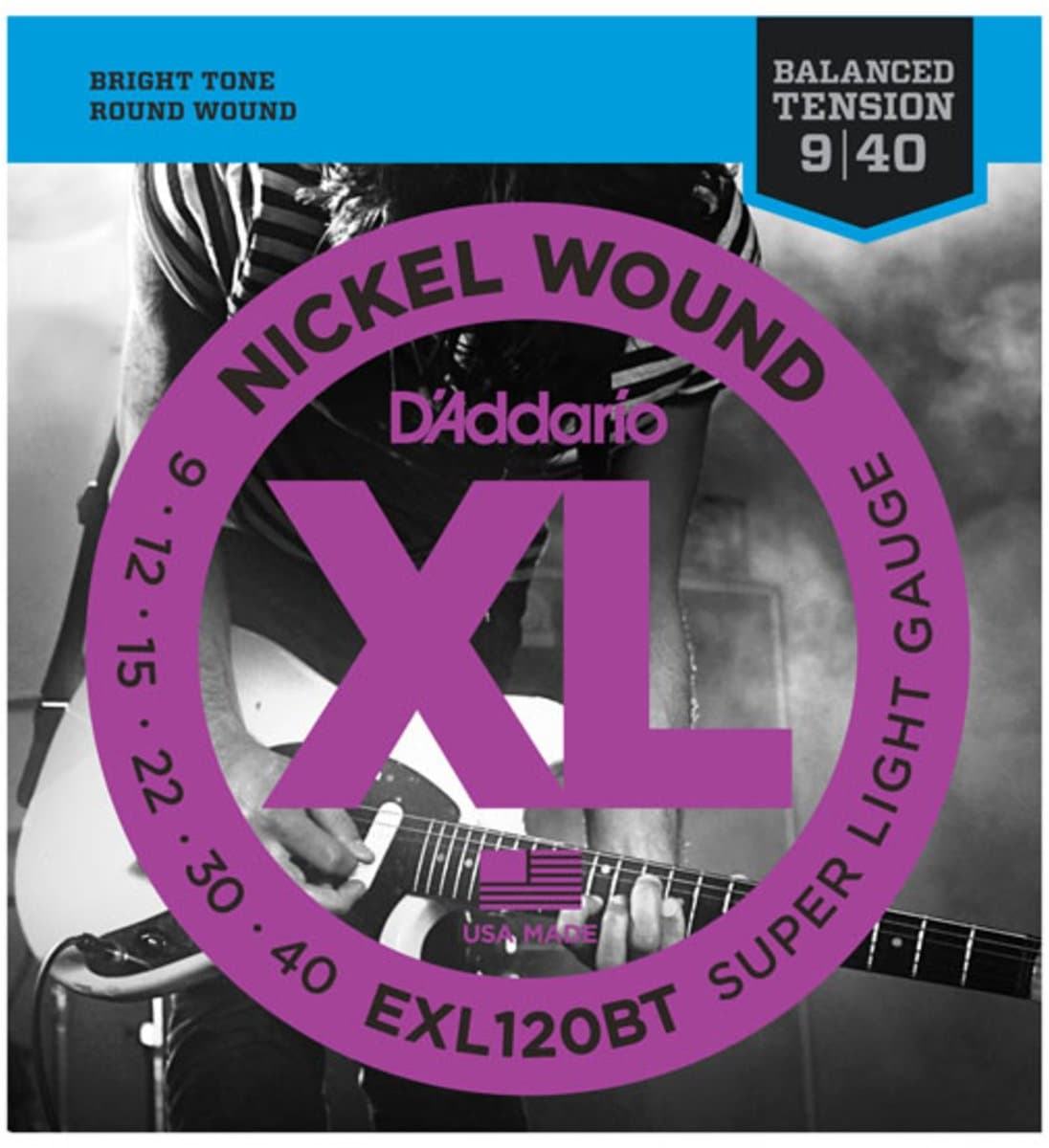 D'Addario EXL120BT 09-40 Balanced Tension nikkel omwonden - Elektrische gitaarsnaren