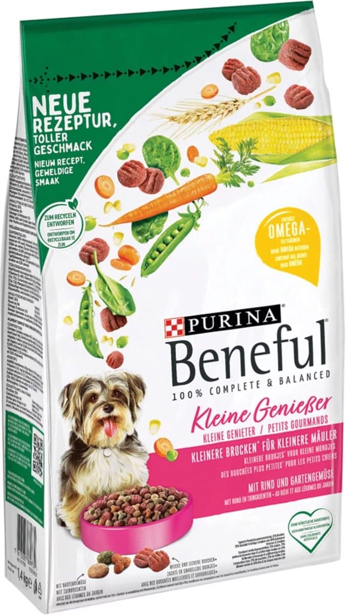 Beneful Kleine Genieter Rund&Groente - Hondenvoer - 3 x 1.4 kg