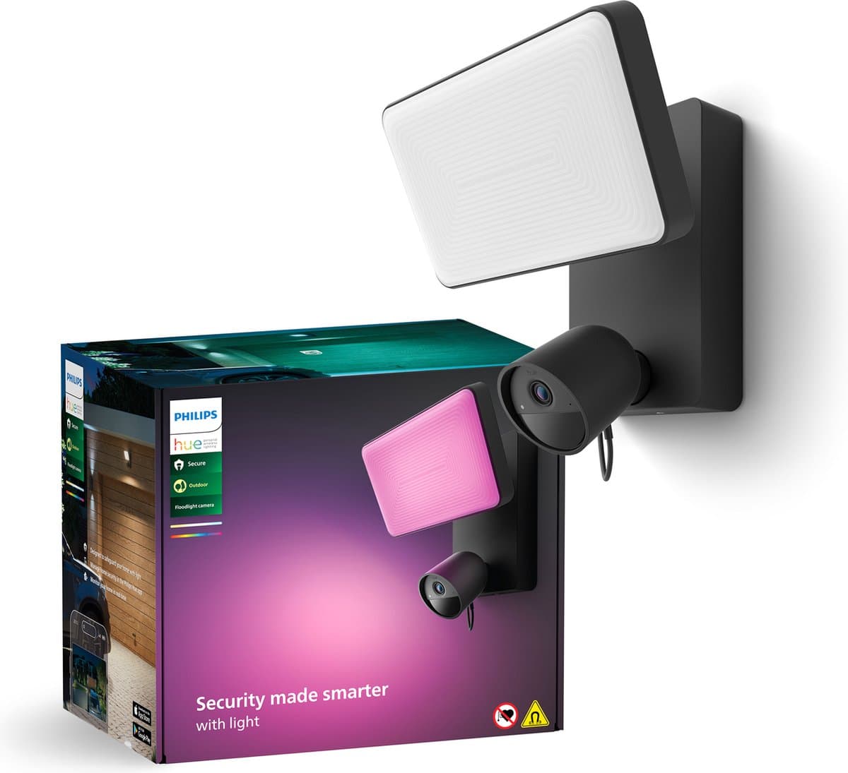 Hue Secure Floodlight camera - zwart