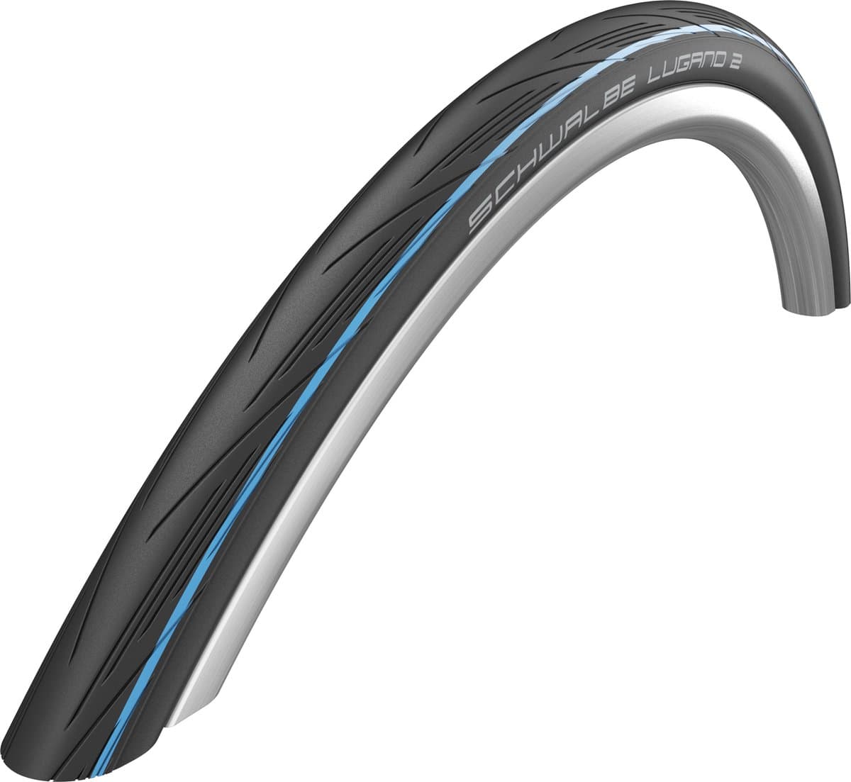 Vouwband Schwalbe Lugano 2 K-Guard 28 x 1.00 / 25-622 mm - zwart met blauwe strepen