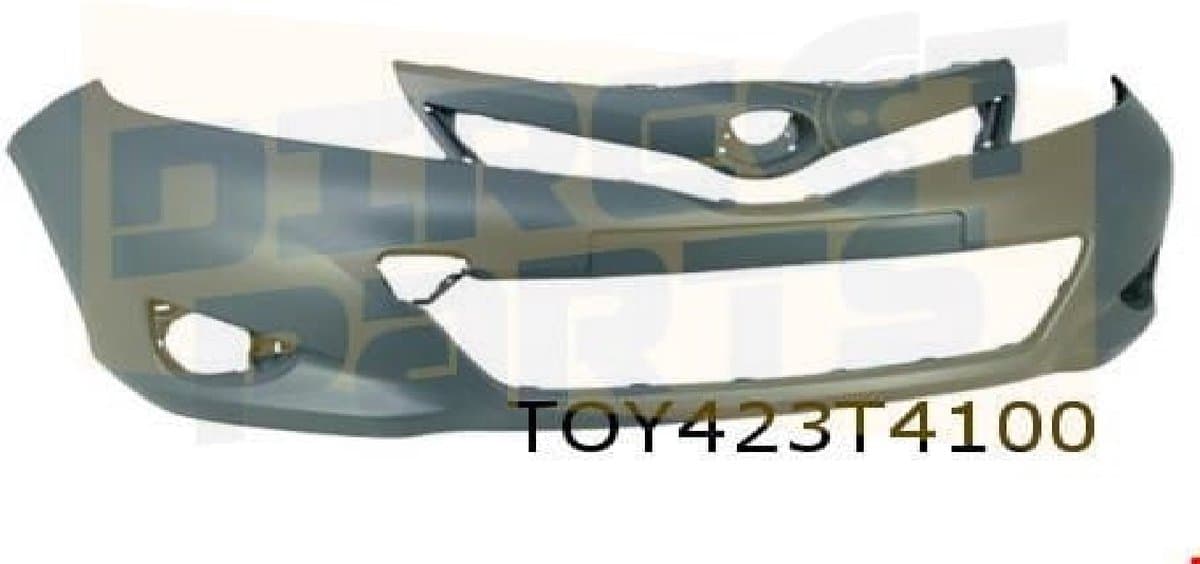 Toyota Yaris (8/2011-9/2014) voorbumper (te spuiten) Origineel! 521190U904