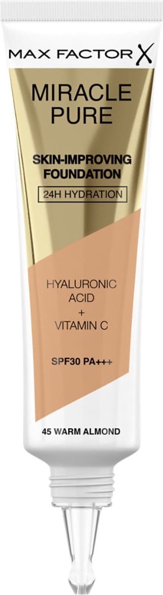 Max Factor Miracle Pure Skin-Improving Vegan Foundation - 45 Warm Almond