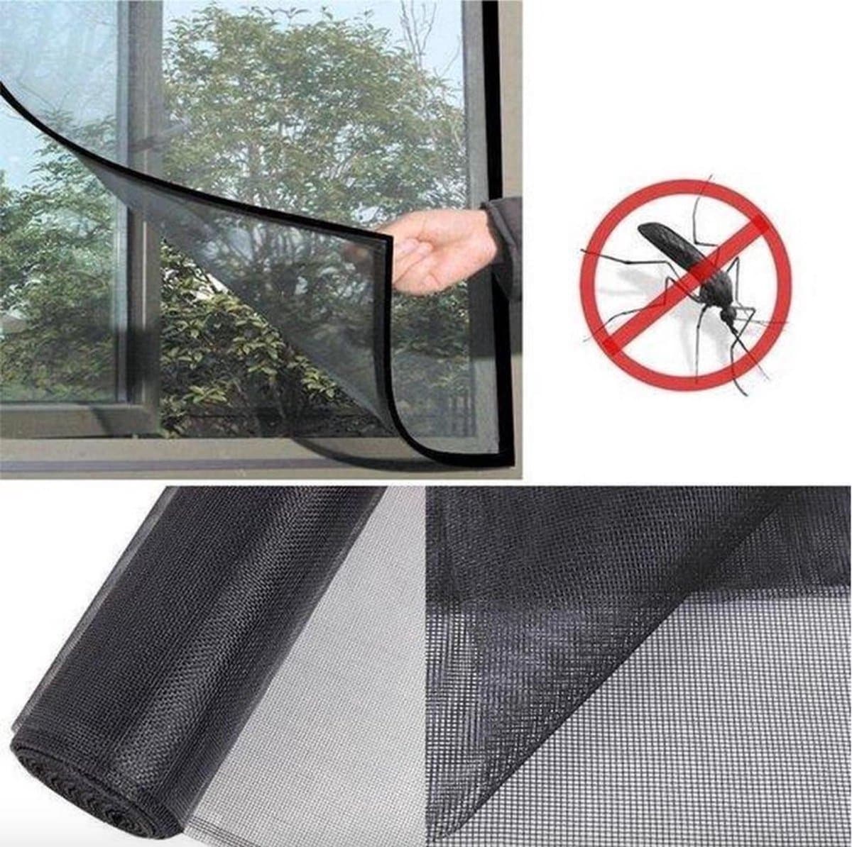 Raamhor - Universele Hor - 130 x 150 - Horrengaas Raam - Hor Voor Ramen - Fancylifestyle