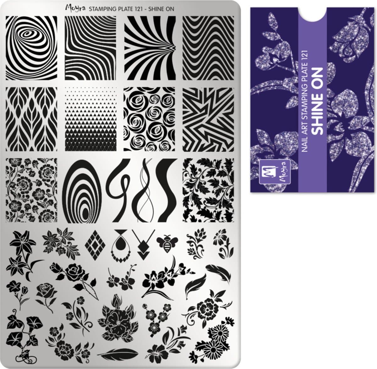 Moyra Stamping Plate 121 SHINE ON