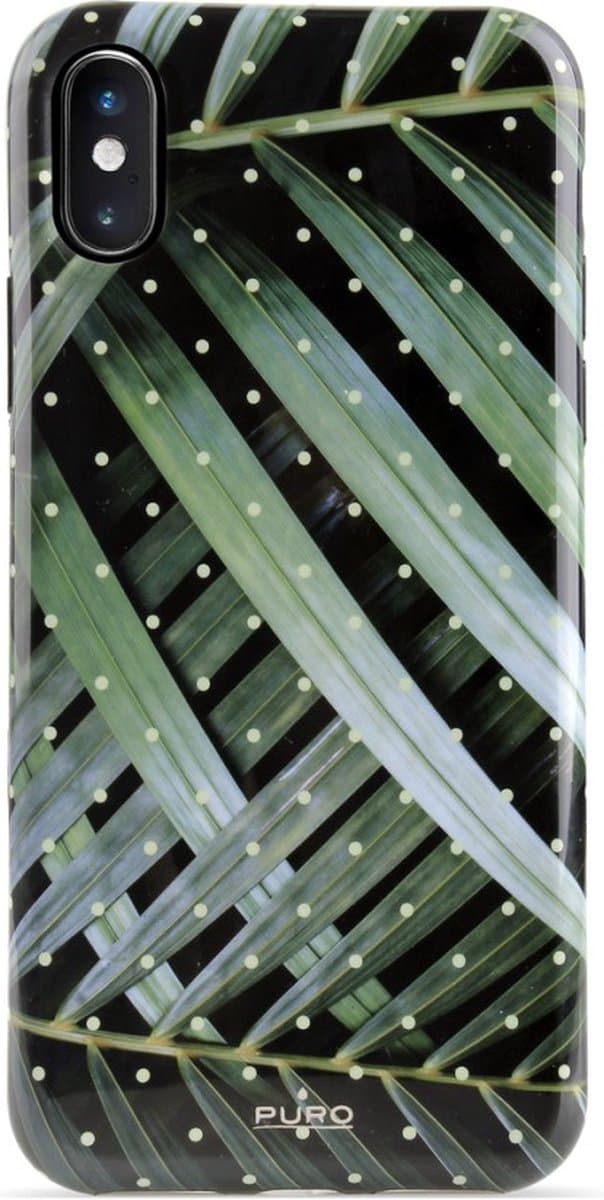 Puro Glam Cover Brilliant Leaves voor iPhone X XS