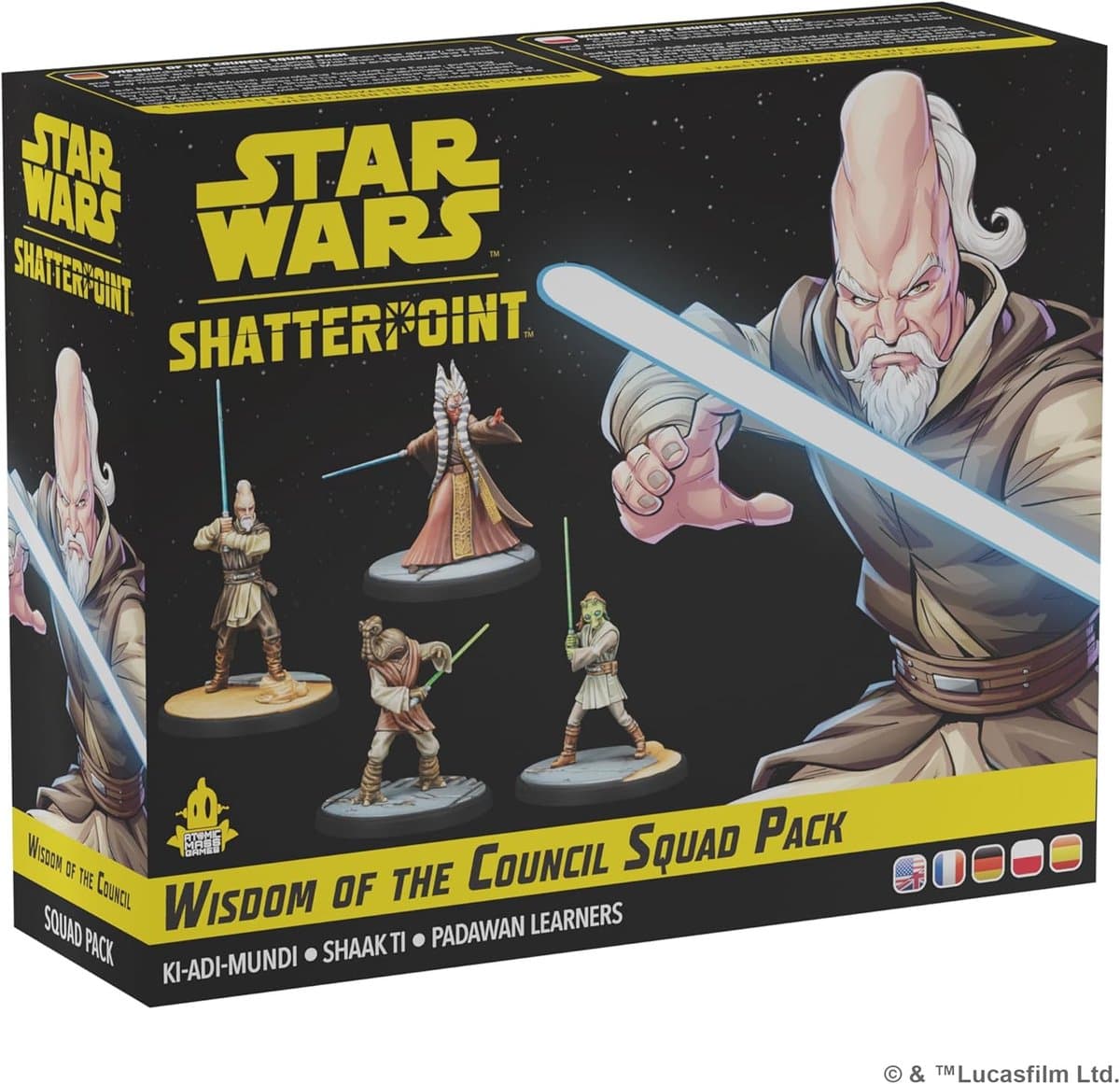 Star Wars Shatterpoint Wisdom of The Council Squad Pack - Tabletop Miniatures Game - Atomic Mass - Miniatures are supplied unassembled and unpainted!