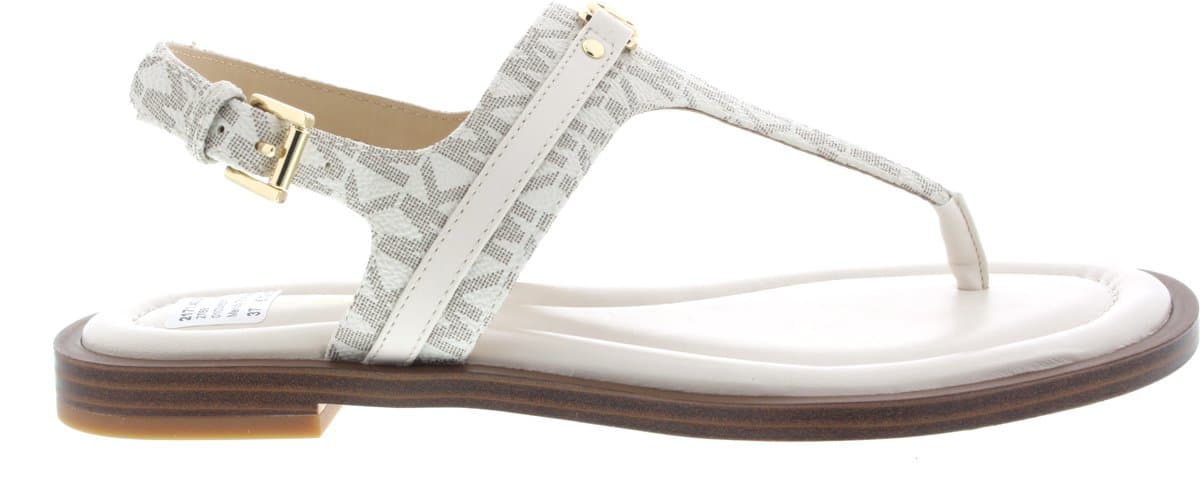 Dames Sandalen Michael Kors Mandy Thong Sandal Cream Beige - Maat 40