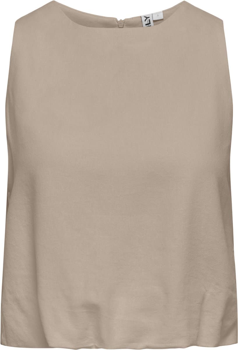 ONLY - ONLGOA S/L BALLON LINEN BL TOP CC PNT - Dames - Blouses