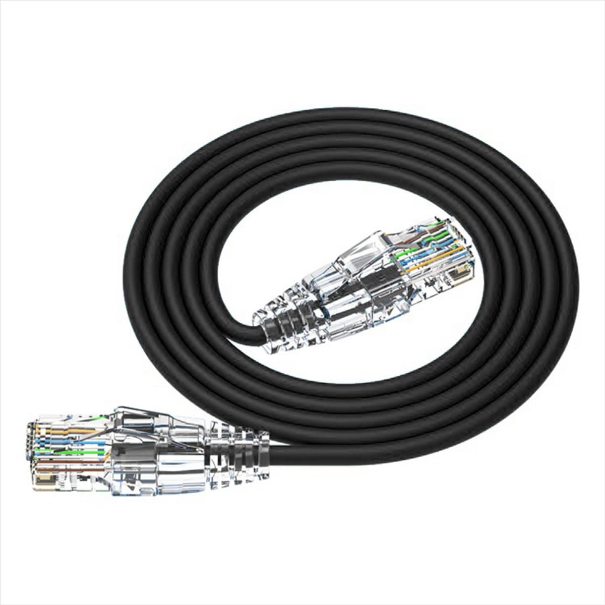 Slimline UTP CAT6a - Netwerkkabel - Zwart - 5m