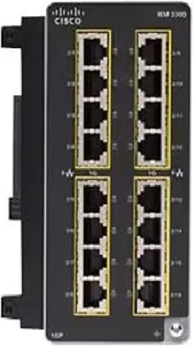 Cisco Catalyst IE3300 Managed L2 Gigabit Ethernet (10/100/1000) Power over Ethernet (PoE) Zwart