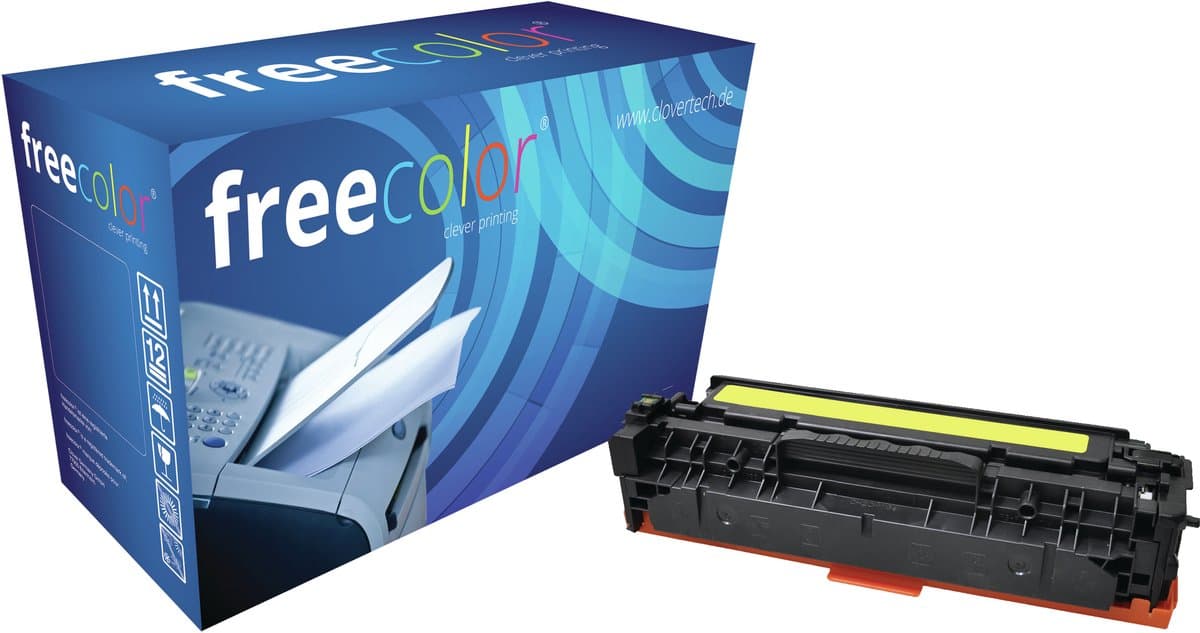 Freecolor - Vervangt HP 312A (CF382A) Toner - Geel - 2.700 pagina's - Compatible