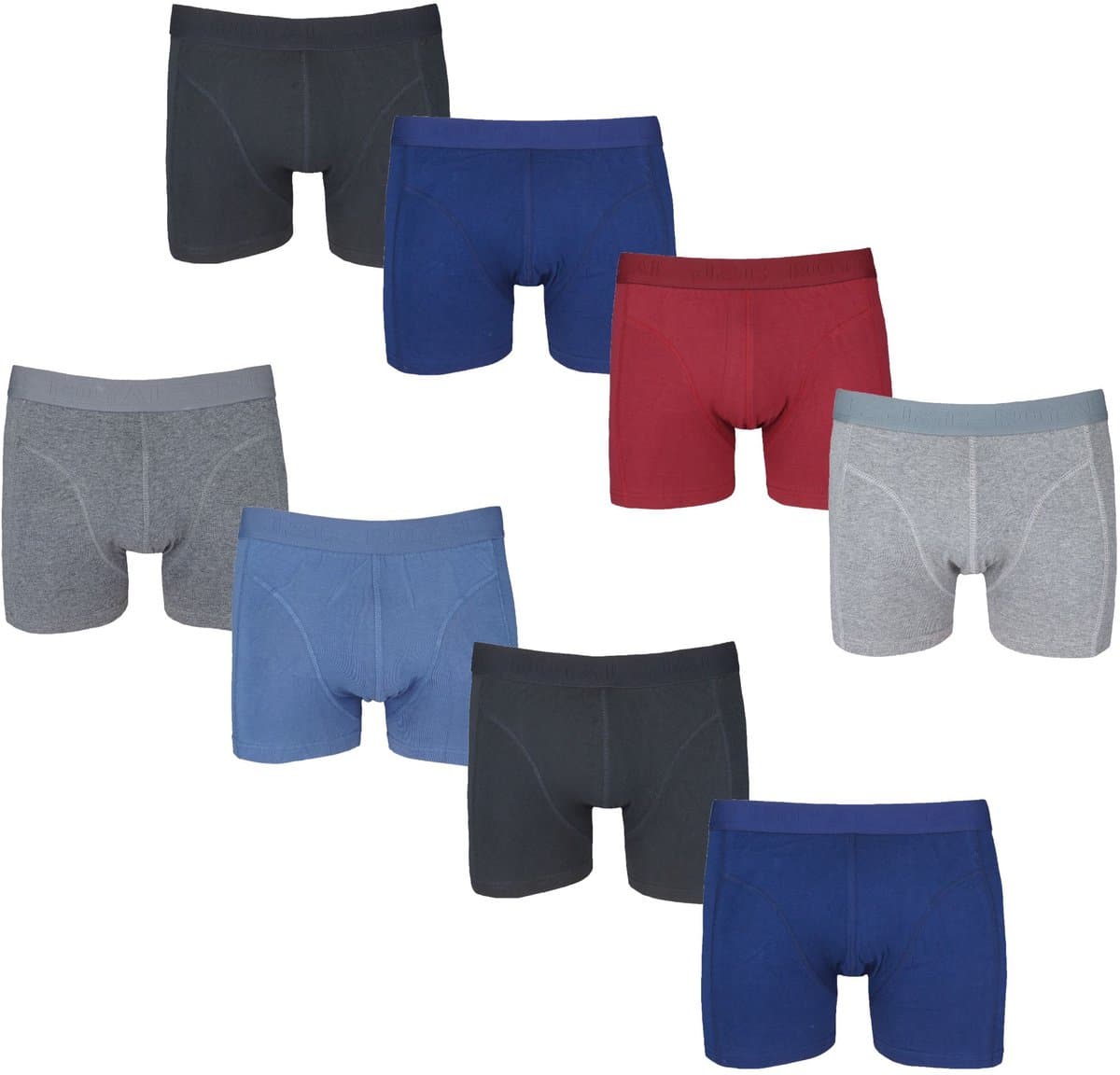 8-pack JC Heren katoenen boxershorts H152 Mix - maat L