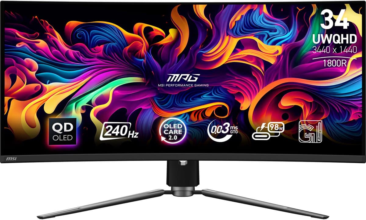 MSI MPG 341CQPX QD-OLED Curved