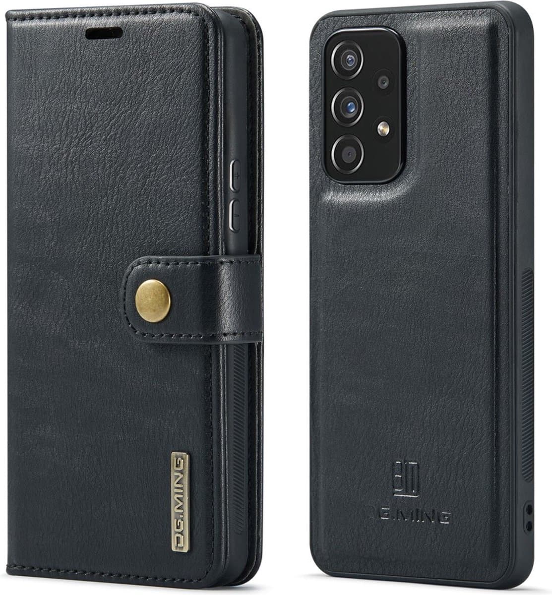 DG.MING Hoesje - Geschikt voor Samsung Galaxy A53 Hoesje - DG.MING 2-in-1 Book Case & Back Cover - Zwart